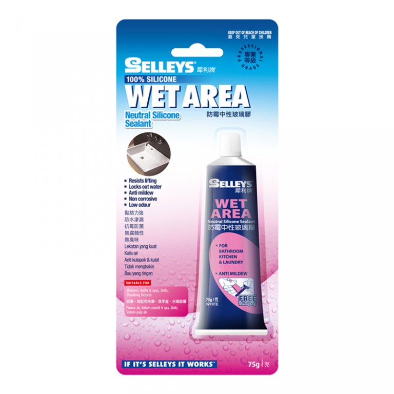 Buy Wet Area Silicone Sealant Online at Selleys Singapore