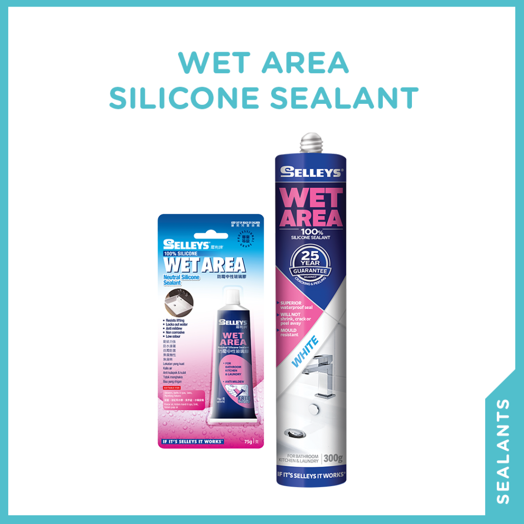 Buy Wet Area Silicone Sealant Online at Selleys Singapore