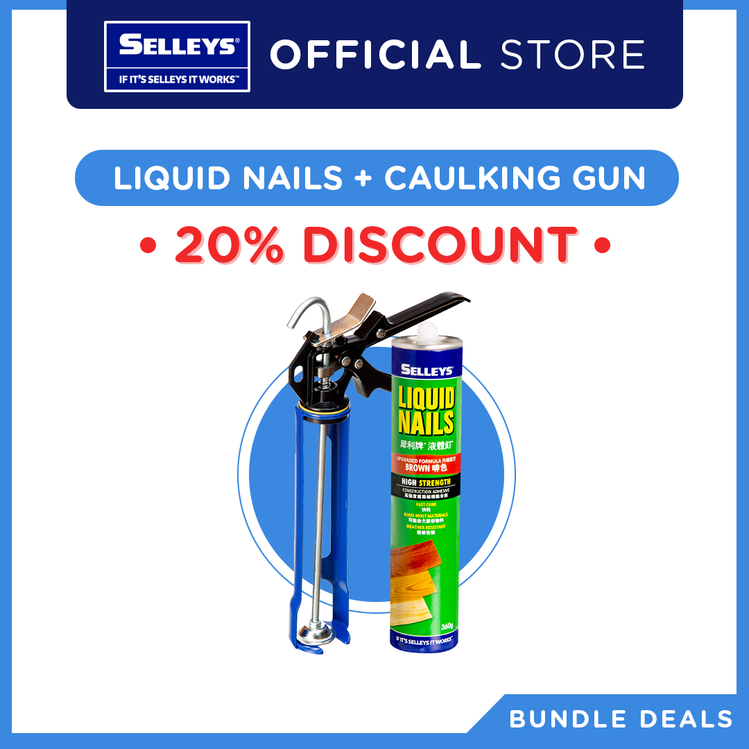 Bundle Deals Liquid Nails + Selleys Cartridge Caulking Gun