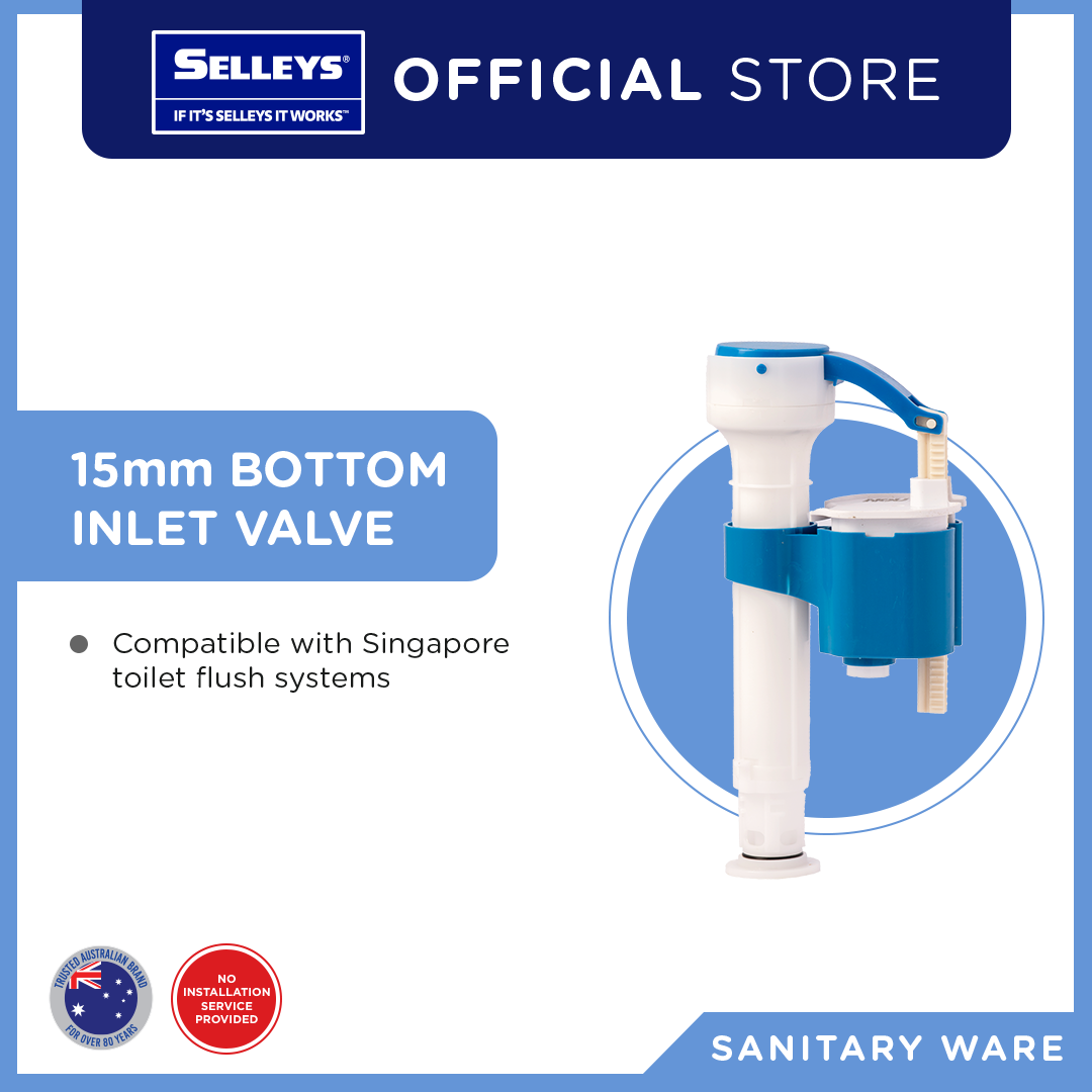 Buy 15mm Bottom Inlet Valve Online at Selleys Singapore
