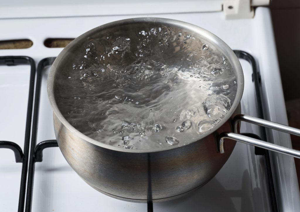 Pot of Boiling water