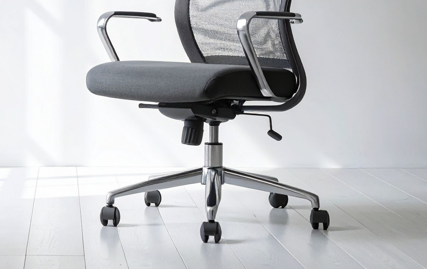 Office chair with metal legs
