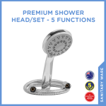 Premium Shower Head/Set - 5 Functions