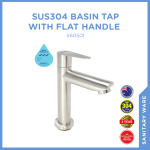 SUS304 Basin Tap With Flat Handle (S60501)